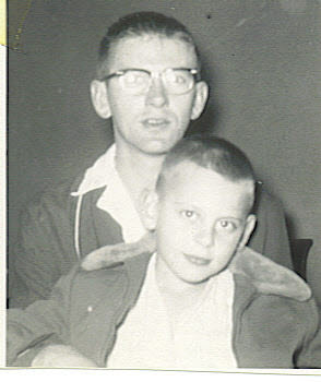 12/64 John and his dad, February 1955