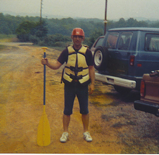 44/64 John about to hit the whitewater 1987