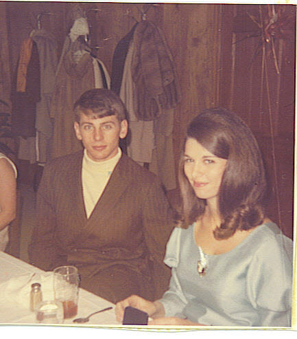 2/24 1968 John and Dianne at reception