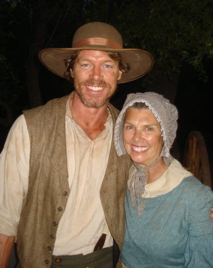 2/26 Dianne with actor Jasen Wade, the hero in the movie
