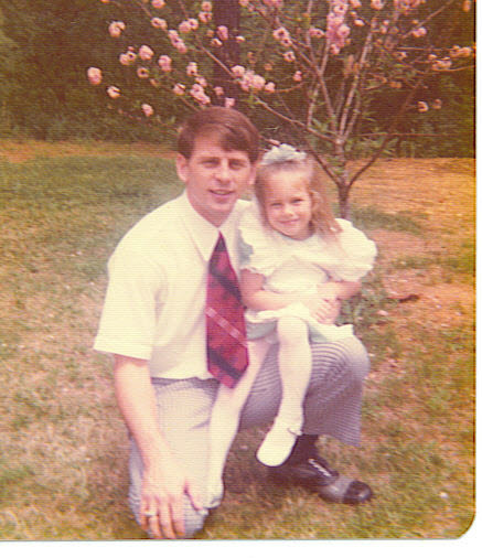 31/64 John and daughter Georgia in 1974